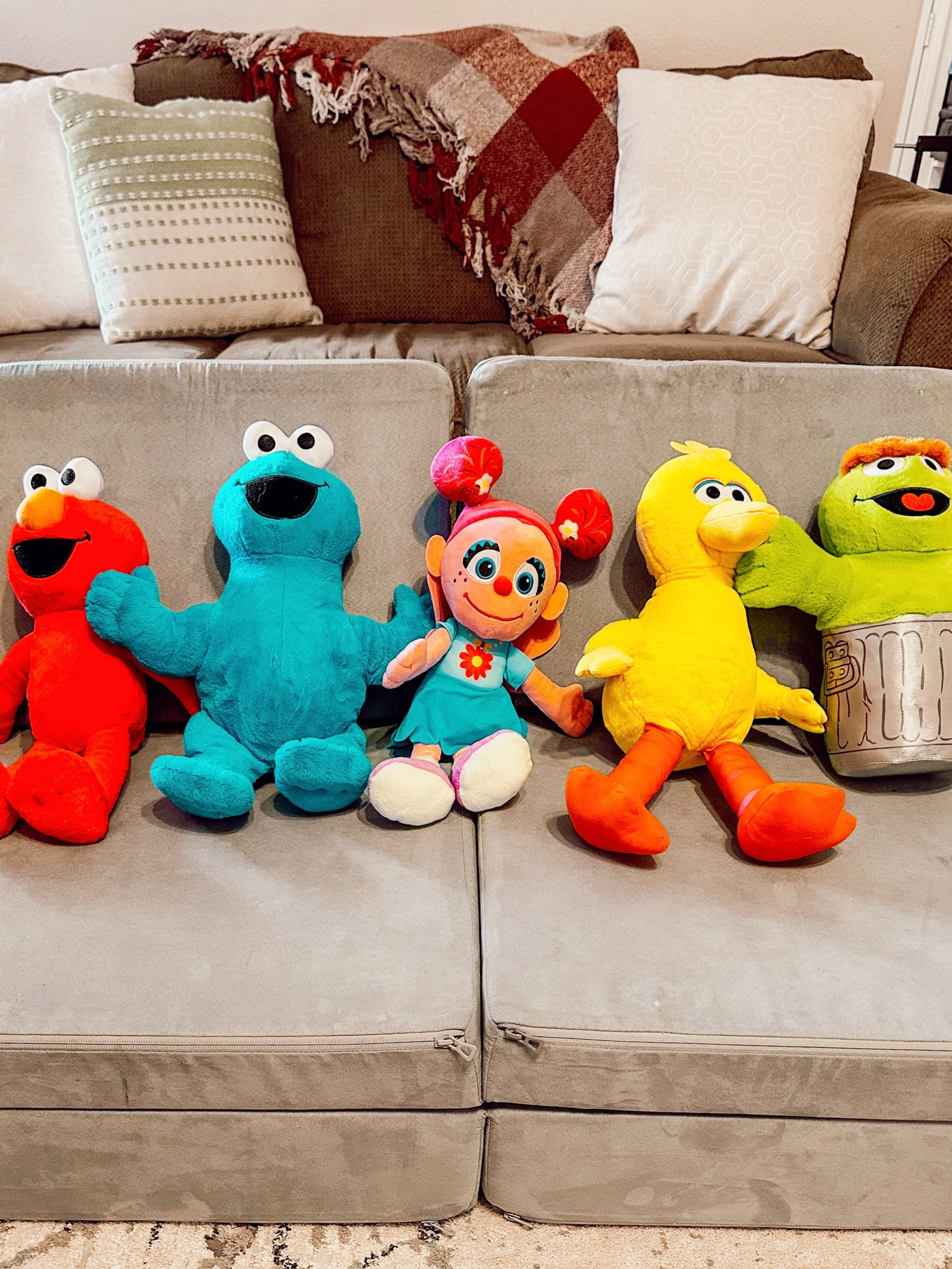 Sesame Street Toy Plushes Stuffies Stuffed Animals set of five - Elmo, Cookie Monster, Abby Cadabby, Big Bird, and Oscar the Grouch

#LTKbaby #LTKkids #LTKhome