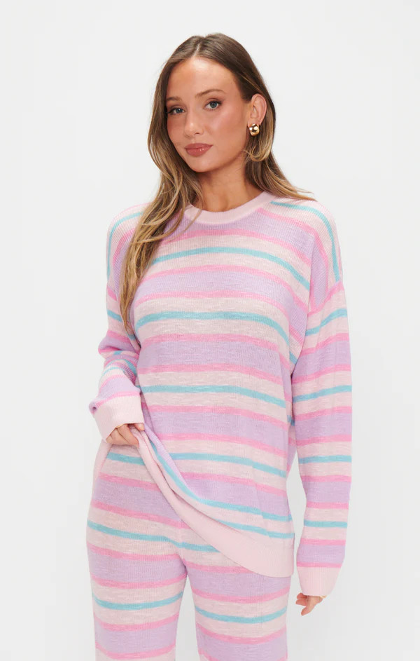 Feel Good Sweater ~ Cotton Candy Stripe Knit | Show Me Your Mumu