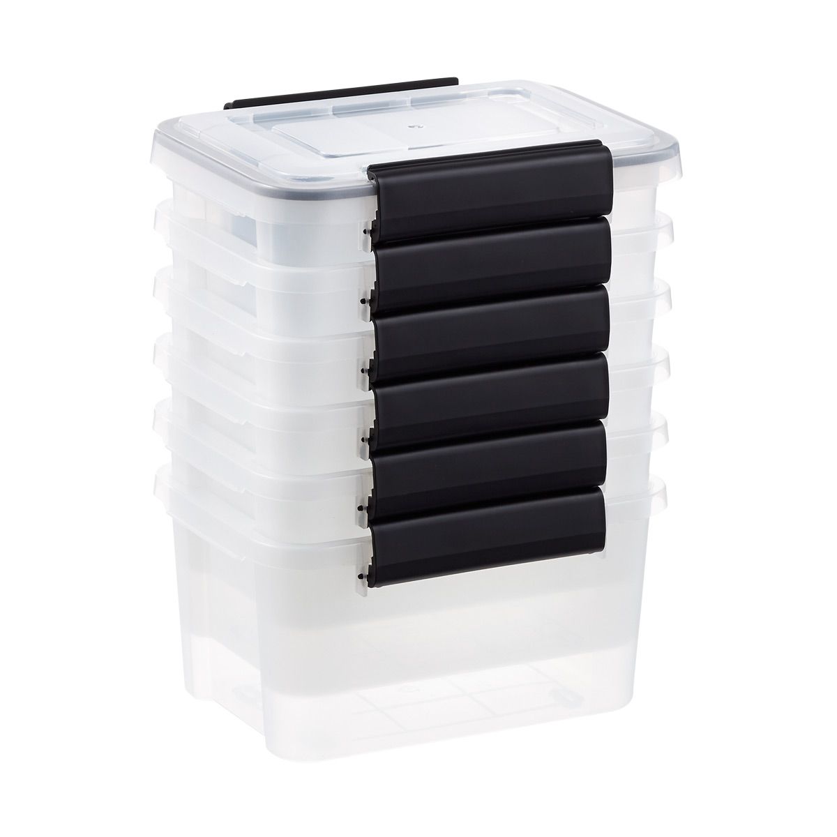 Case of 6 6.5 qt Weathertight Tote Clear | The Container Store
