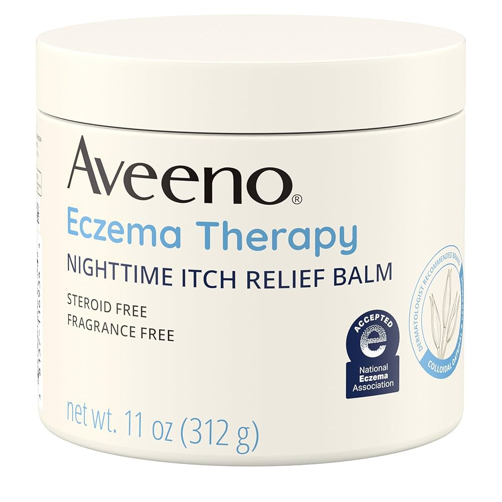 Aveeno Eczema Therapy, Nighttime Itch Relief Balm for Body, Moisturizing Colloidal Oatmeal & Cera... | Amazon (US)