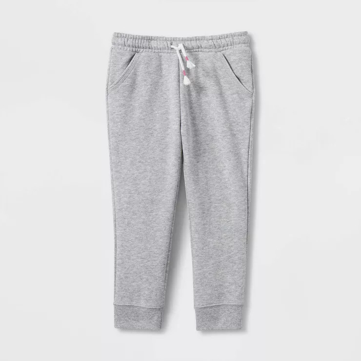 Toddler Girls' Solid Fleece Jogger Pants - Cat & Jack™ | Target