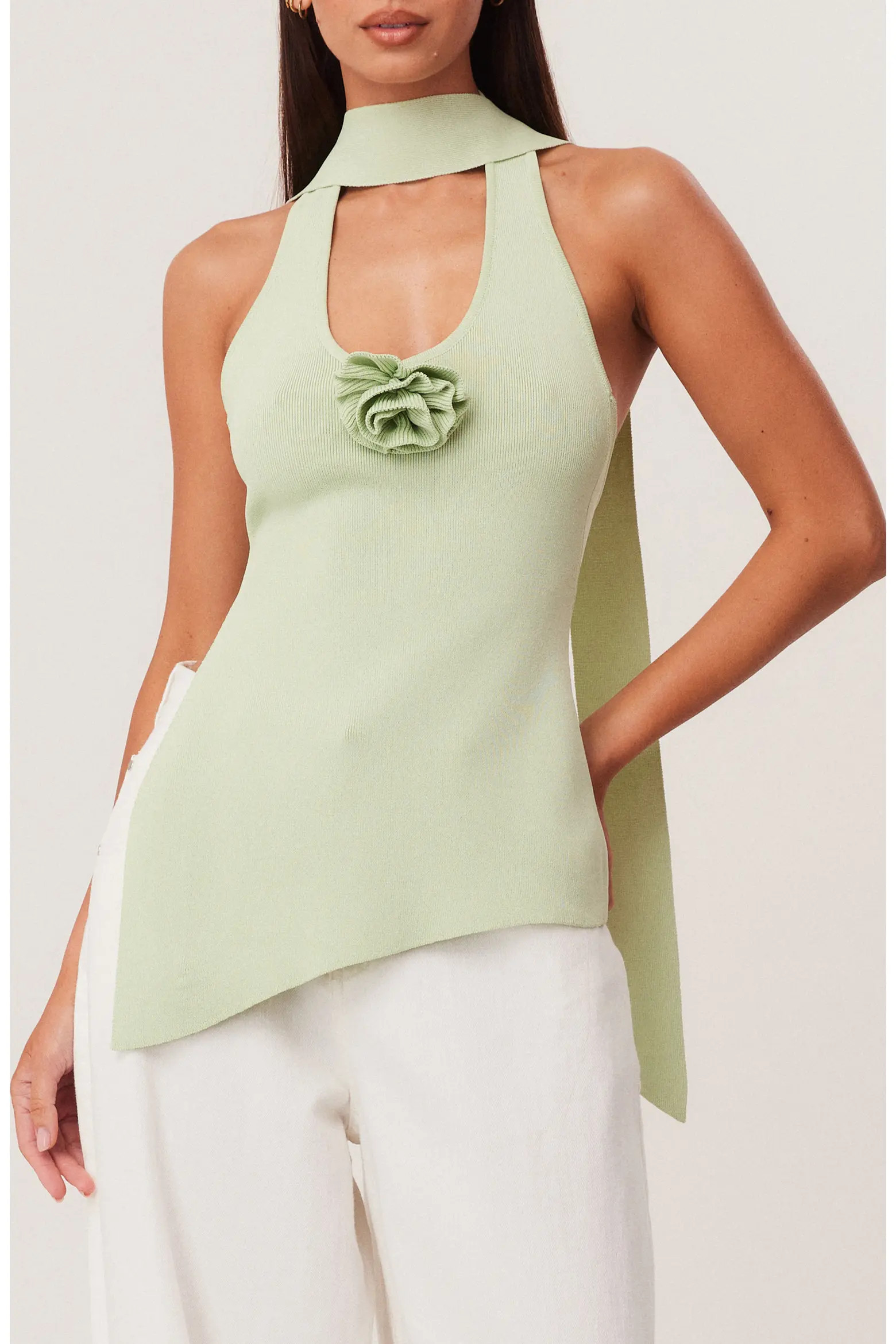 Naia Scarf Halter Sweater Tank (Women) | Nordstrom | Nordstrom
