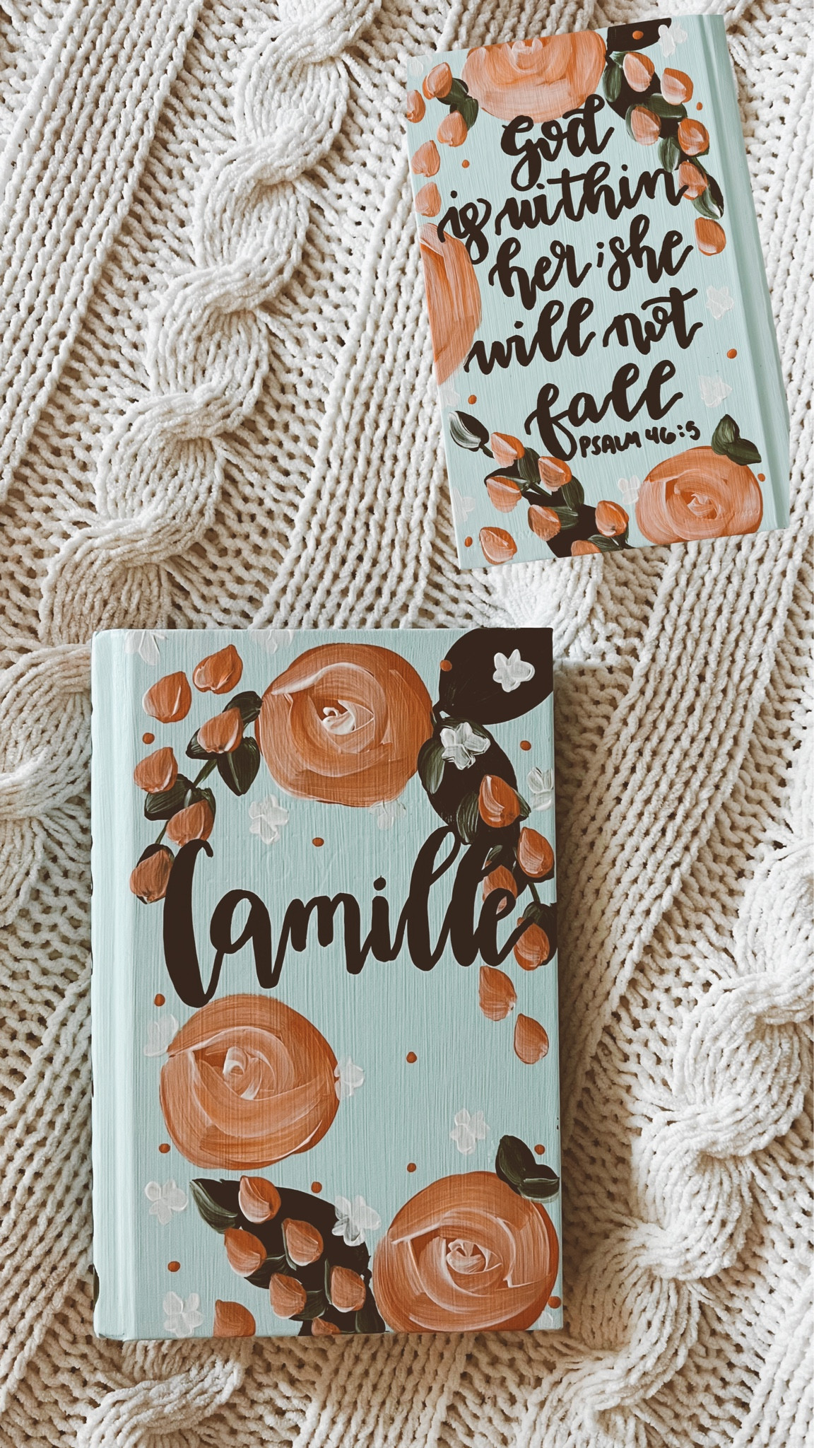 Still obsessed with my custom painted Bible 🤍✝️ 

#LTKfamily