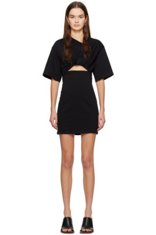 JACQUEMUS - Black Le Chouchou 'La robe t-shirt Bahia' Minidress | SSENSE