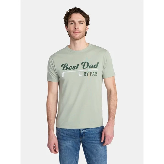 Father's Day Men's Best Dad By Par Graphic Tee by Way to Celebrate, Sizes XS-5XL | Walmart (US)