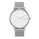 Skagen Women's Signatur Quartz Analog Stainless Steel and Stainless Steel Mesh Watch, Color: Silver  | Amazon (US)