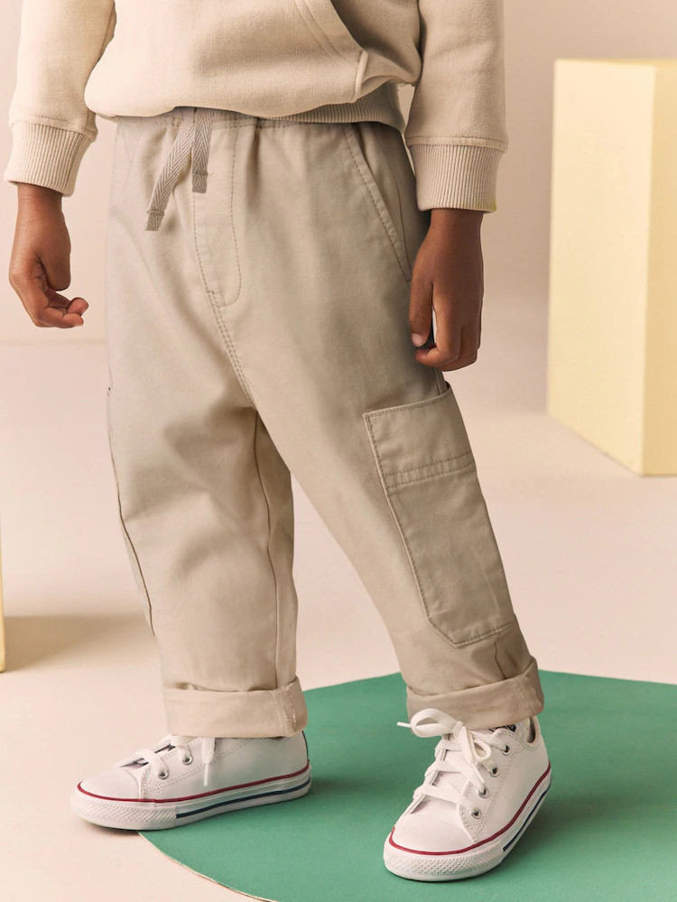 Neutral Cream Side Pocket Pull On Trousers (3mths-7yrs) | Next US