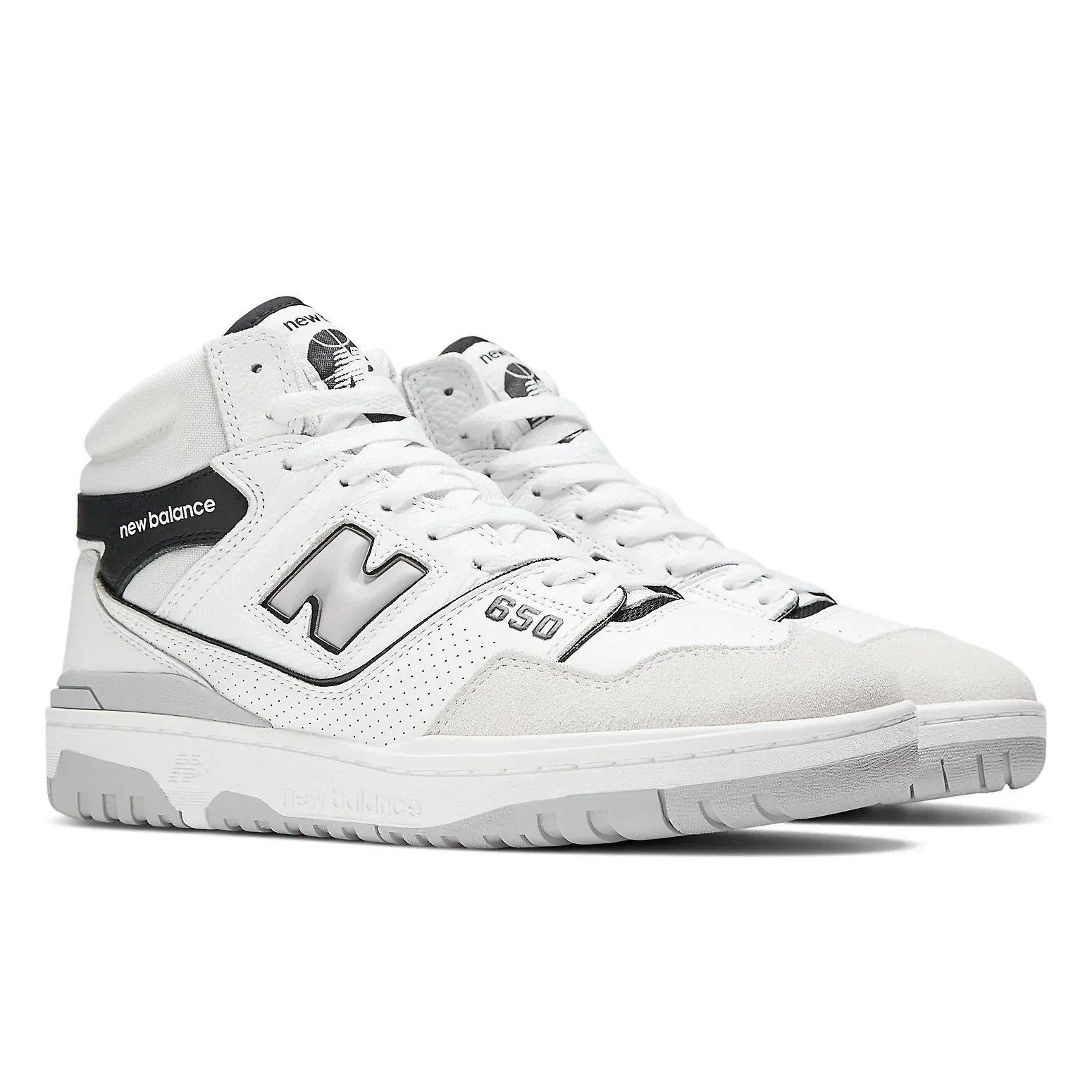 Men's New Balance 650 BB650RWH Sneakers White Black Lifestyle Shoes HAWK1535 | Shop Simon