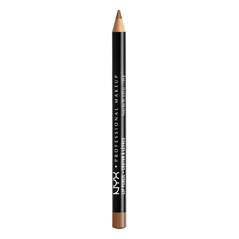NYX Professional Makeup Slim Lip Pencil, Long-Lasting Creamy Lip Liner, Brown | Walmart (US)
