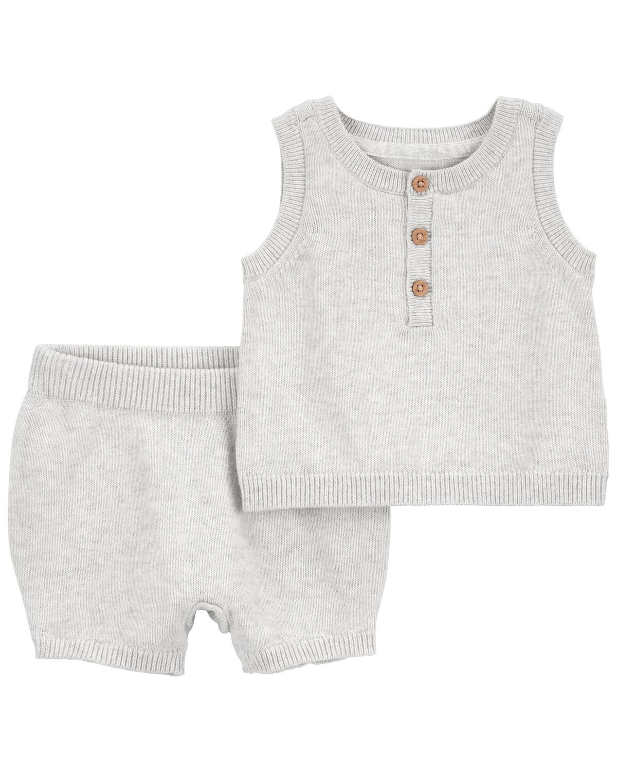 Baby 2-Piece Sweater Tank & Short Set | Carter's
