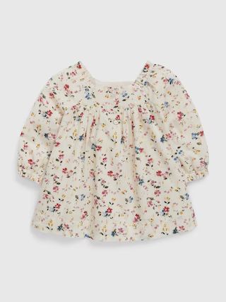 Baby Metallic Floral Dress | Gap (US)