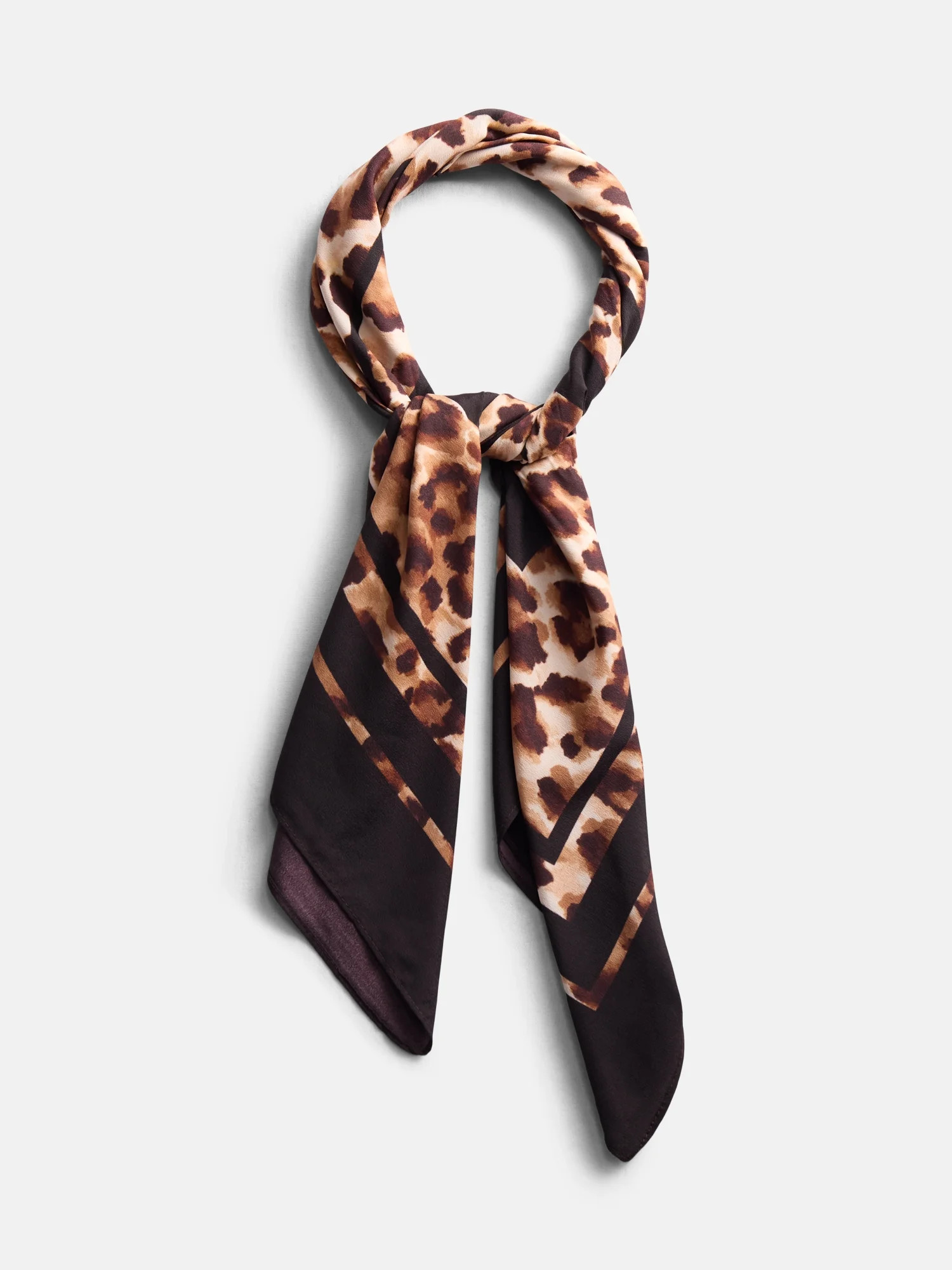 Scenario Women's Printed Square Scarf, Leopard - Walmart.com | Walmart (US)