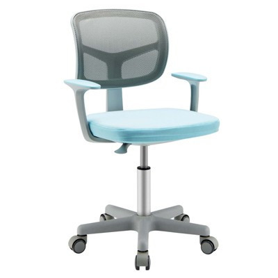 Costway Kids Desk Chair Adjustable Height Children Study Chair w/Auto Brake Casters Blue | Target