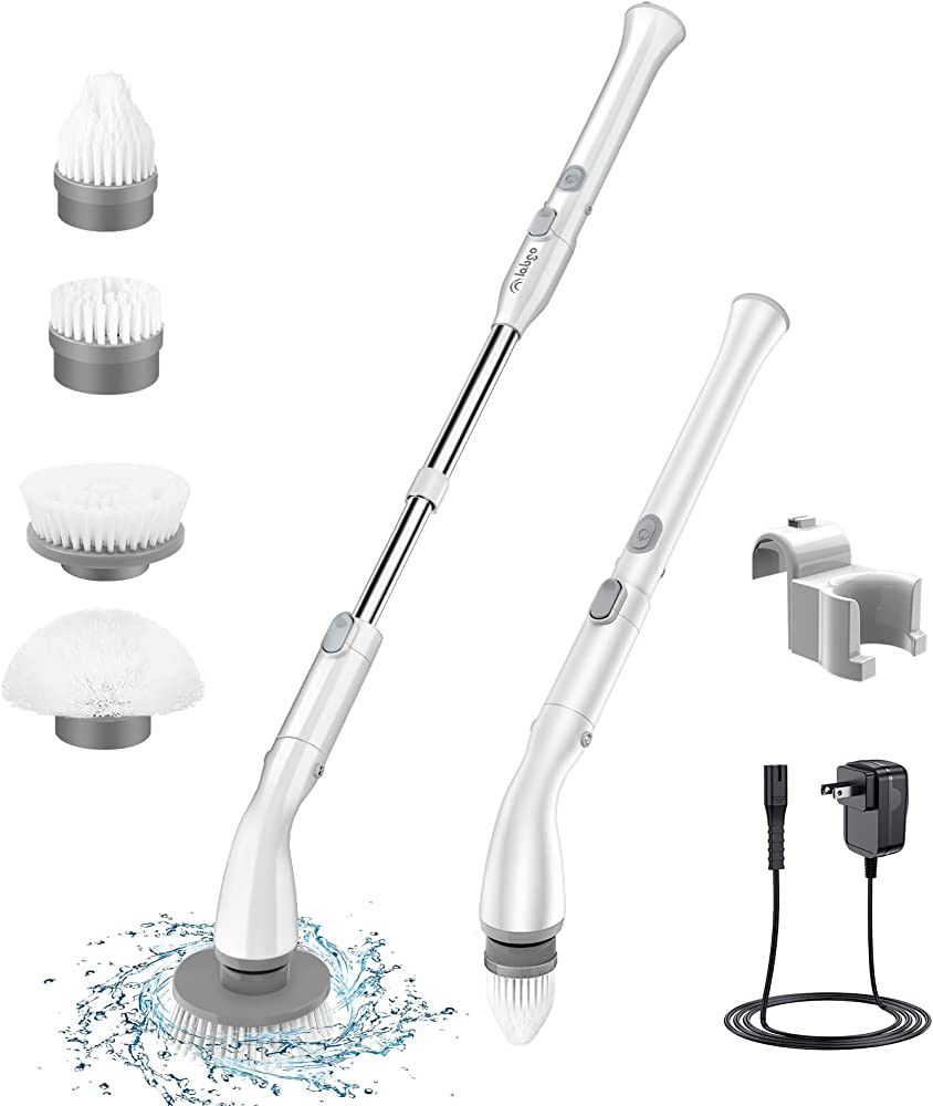 LABIGO Electric Spin Scrubber LA1 Pro, Cordless Spin Scrubber with 4 Replaceable Brush Heads and ... | Amazon (US)
