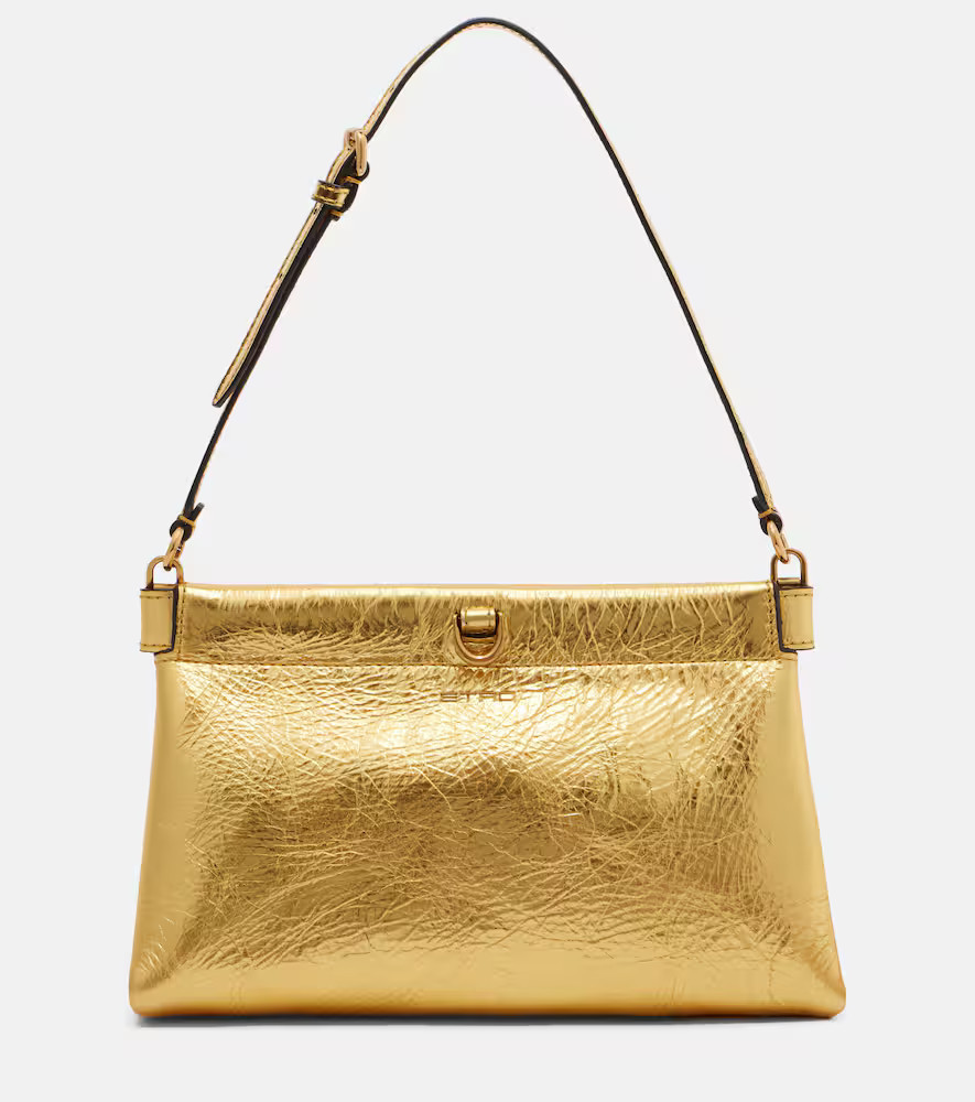 Etro Talk Small metallic leather clutch | Mytheresa (INTL)
