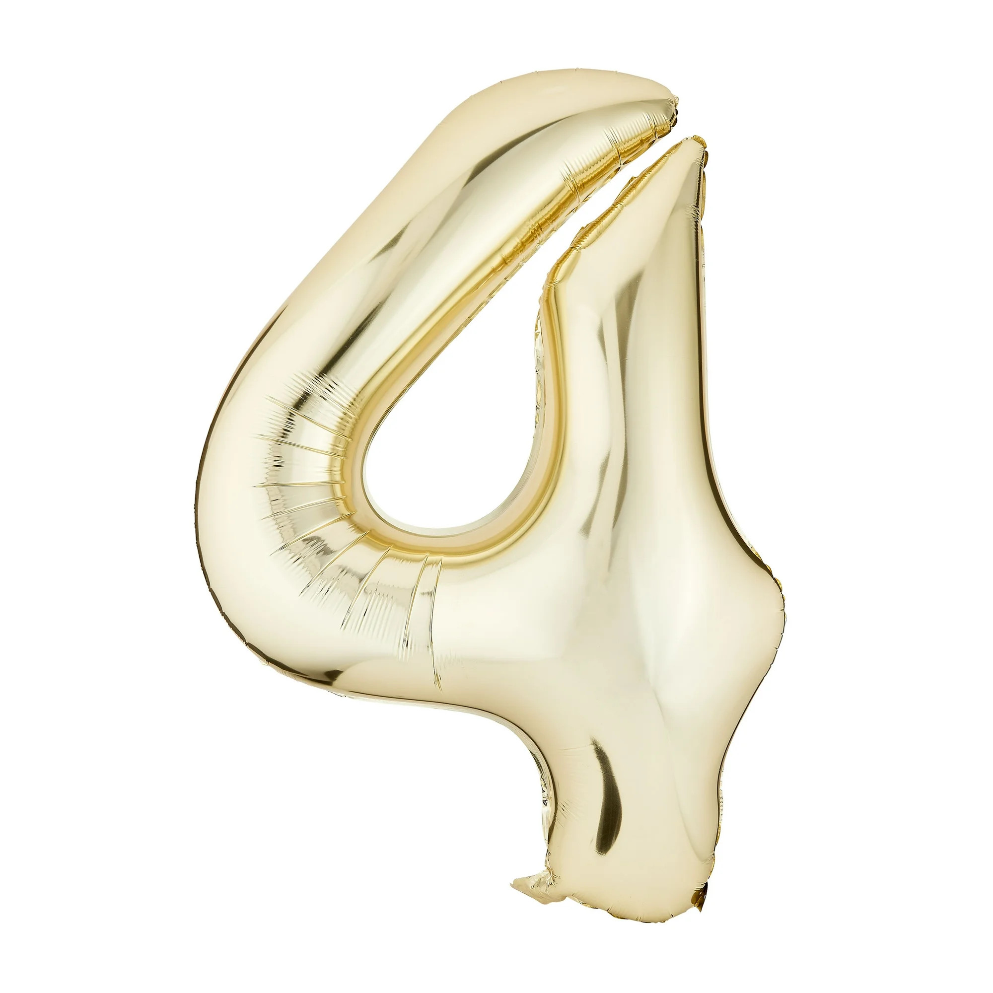 34" Gold Number 4 Foil Balloon, by Way To Celebrate - Walmart.com | Walmart (US)