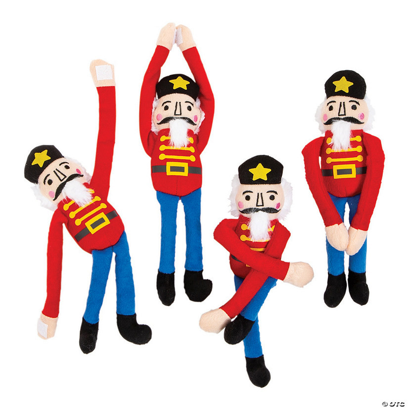 Long Arm Stuffed Nutcrackers - 12 Pc. | Oriental Trading Company