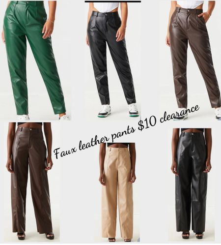 Faux leather pants on sale for 10$ you guys!! Run to these!! 

#LTKsalealert #LTKcurves #LTKstyletip
