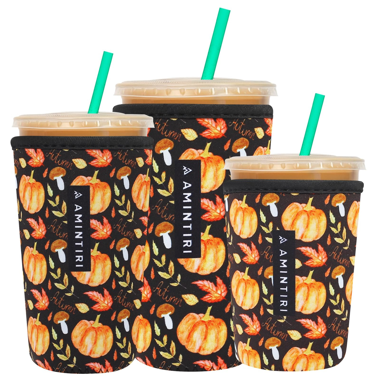 3 Pack Reusable Sleeve for Iced Coffee Cup, Coffee Neoprene Sleeve for Iced&Hot Drinks, Coffee Sl... | Amazon (US)