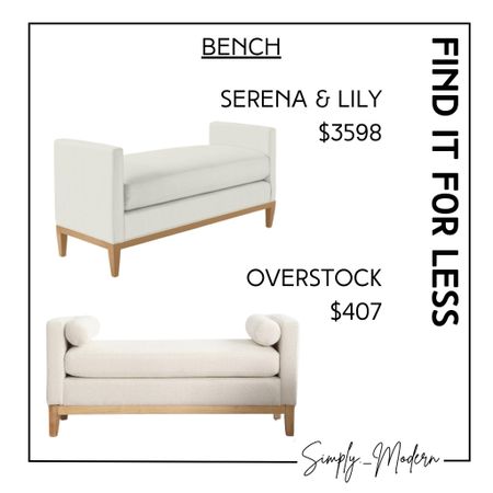 Find it for less- bench