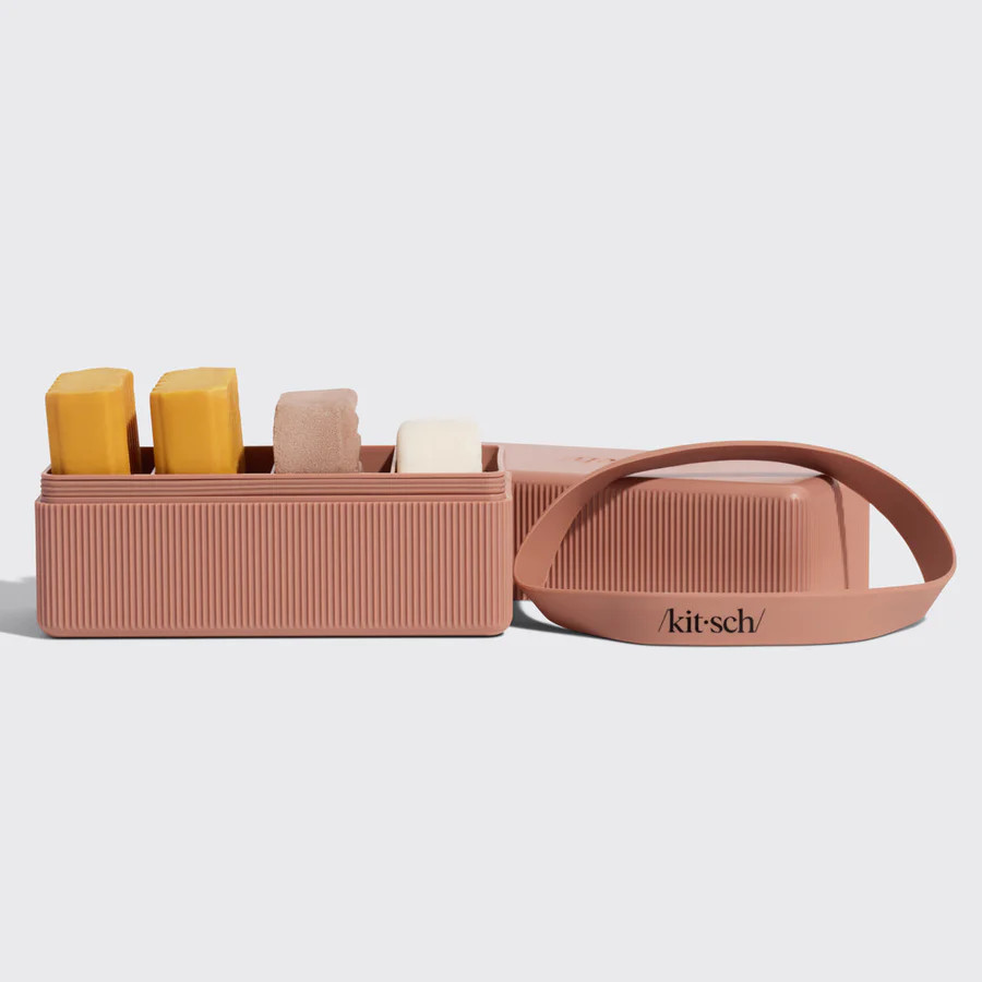 4-Compartment Travel Case - Terracotta | KITSCH | Kitsch
