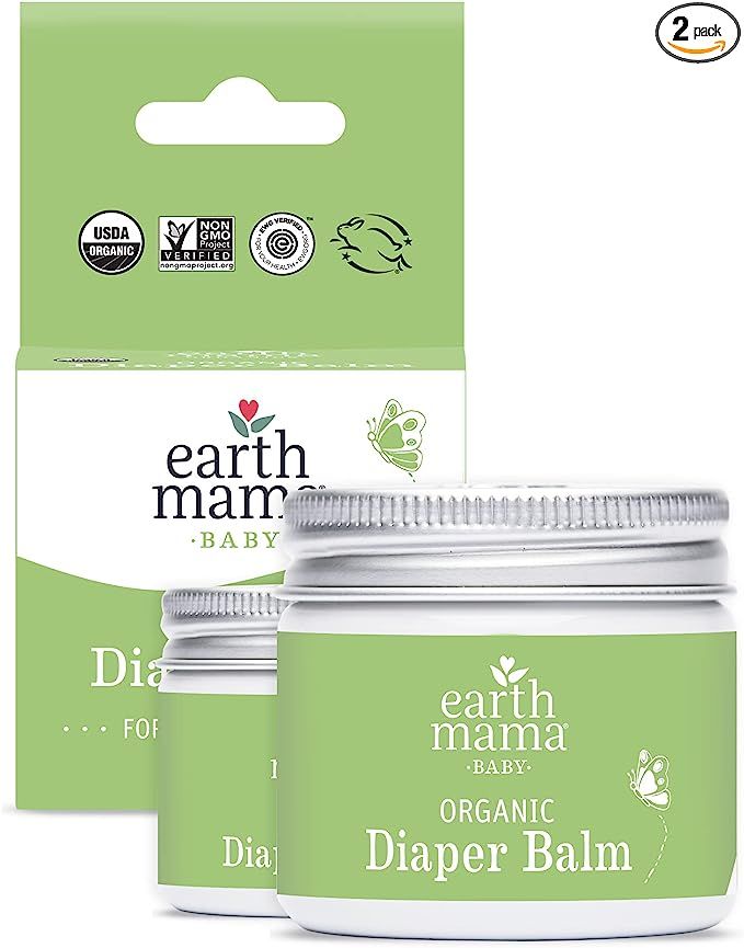 Earth Mama Organic Diaper Balm Multipurpose Baby Ointment | EWG Verified, Petroleum & Fragrance F... | Amazon (US)