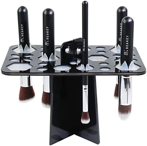 Amazon.com: BEAKEY Makeup Brush Drying Rack, BEAKEY Collapsible Makeup Brush Holder 28 Holes Makeup  | Amazon (US)