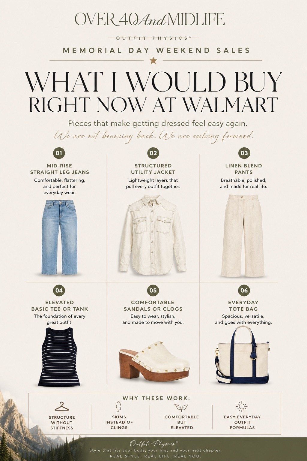 ✨Tap the bell, save and ❤️ for over 40 fashion, midlife style, midsize fashion and luxury looks for less. 

Memorial Day Weekend sales are good…
but finding pieces that actually work for midlife bodies? That’s the real win.

These are the Walmart finds I’d genuinely buy right now because they make getting dressed feel easier, more elevated, and more comfortable — without sacrificing style.

✔️ structure without stiffness
✔️ pieces that skim instead of cling
✔️ effortless outfit formulas
✔️ comfort that still feels polished

Because midlife style was never about hiding ourselves.
It’s about learning what works WITH us.

We are not bouncing back.
We are evolving forward. 🤍

Follow alongside me @over40andmidlife for more Outfit Physics, belly-friendly style, and affordable finds that actually work.

👑"Helping you look good, feel good!" - Lindsey Denver

#LTKOver40 #LTKMidsize #LTKPlusSize