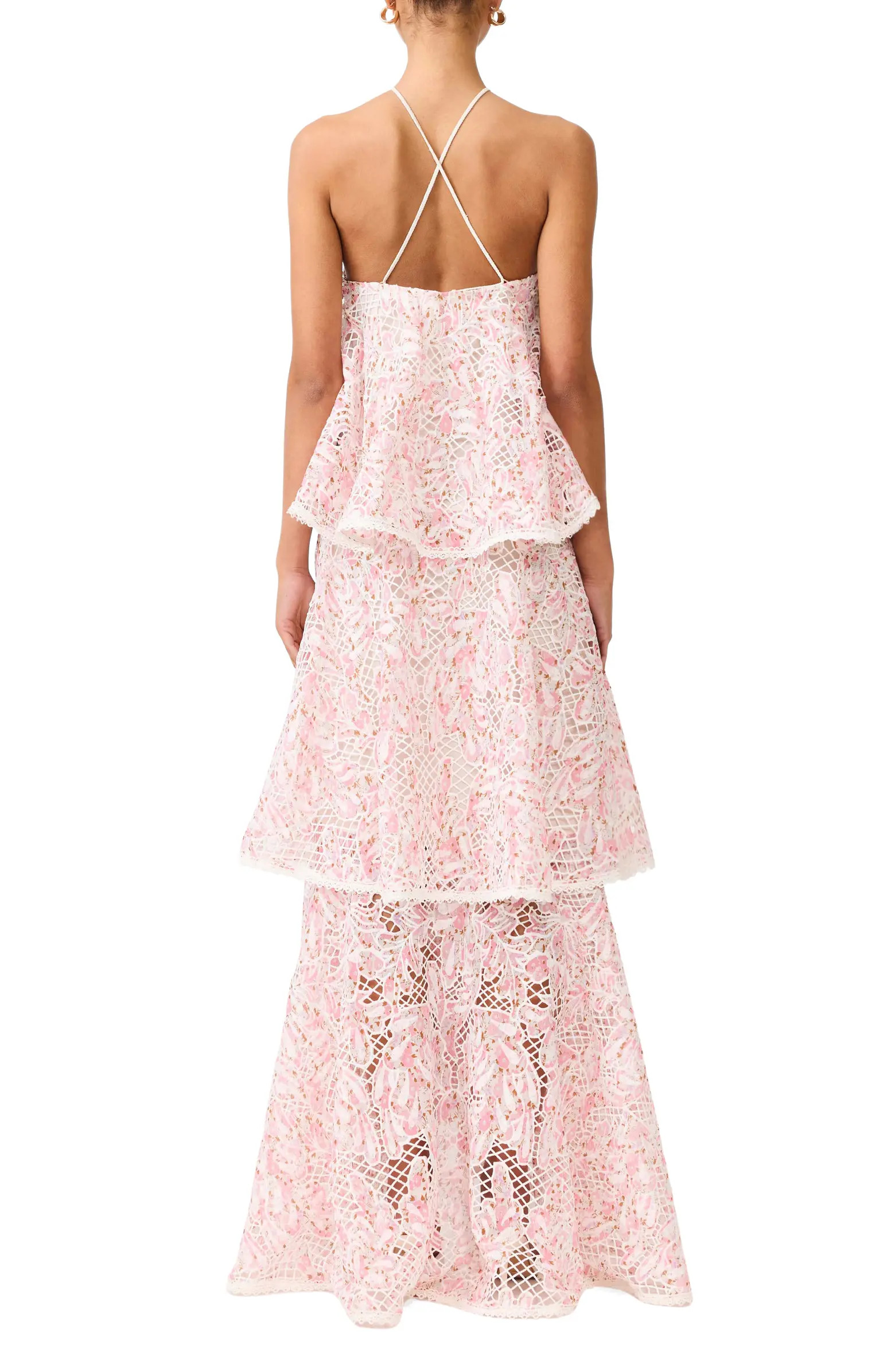 Valencia Floral Tiered Gown | Nordstrom