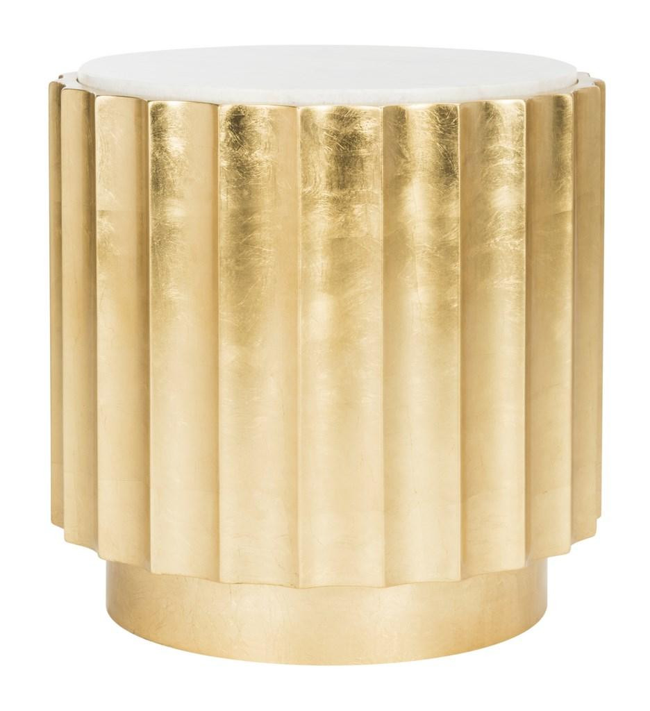 Elodie Gold Side Table | Safavieh