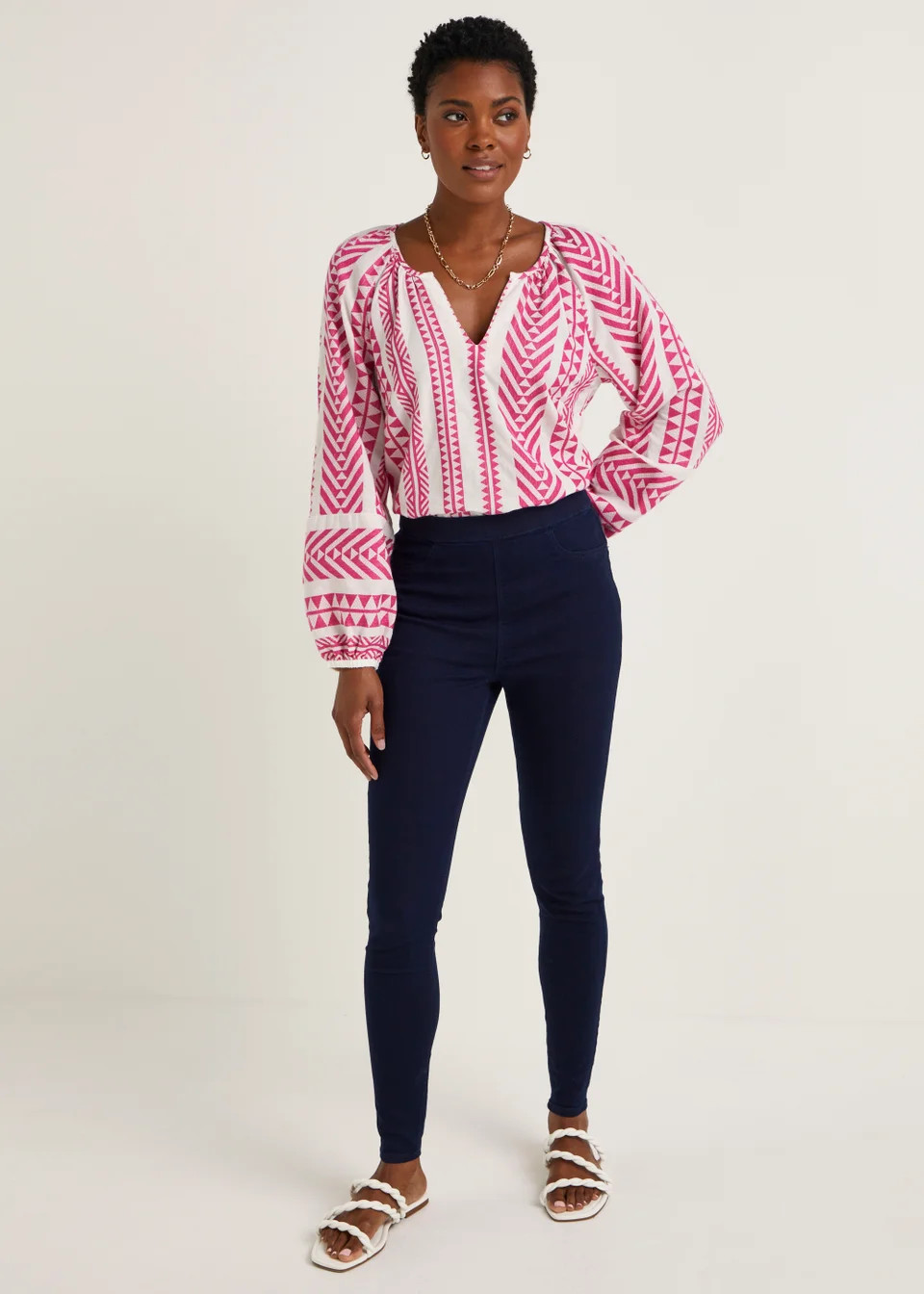 Rosie Dark Wash Pull On Jeggings - Size 10 29 leg | Matalan (UK)