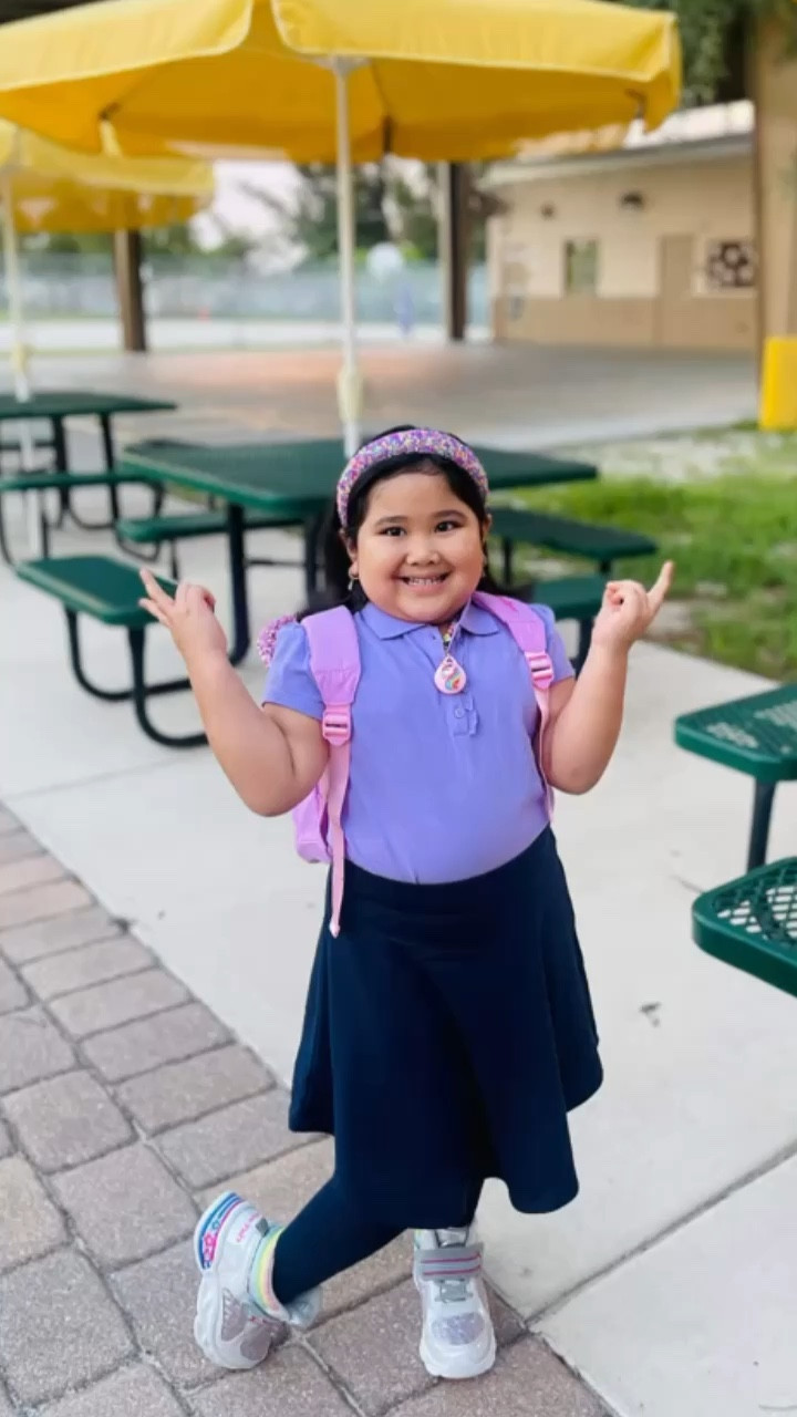 Sweet as candy 🍬🍭

Back to school
Kindergarten girl school uniform
Purple lavender
Sprinkles headband
Glitter high top sneakers
Children ruffle pique polo
French terry skort