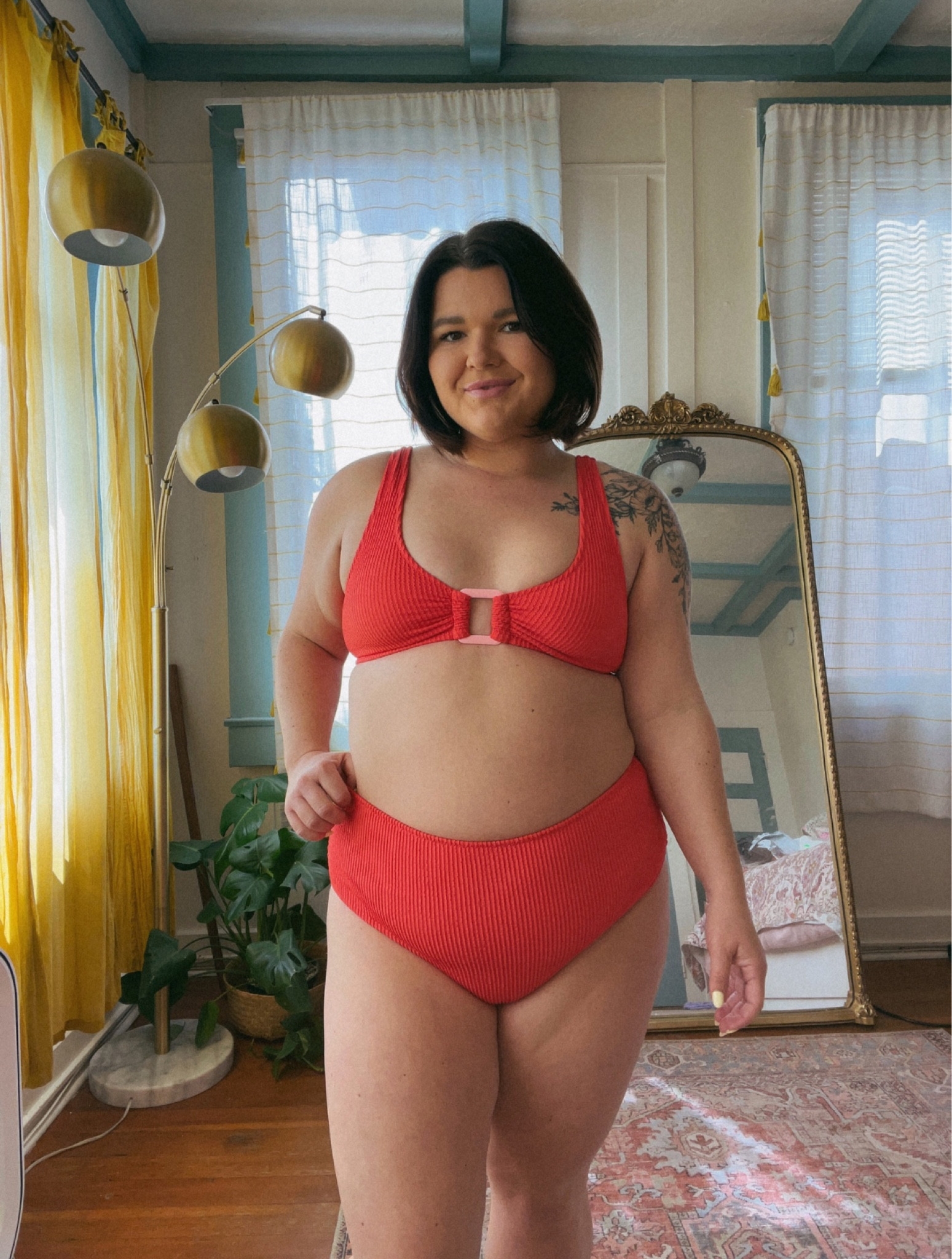 Aerie swim haul! Wearing size large in all tops and XL in all bottoms. 

#LTKSeasonal #LTKmidsize #LTKswim