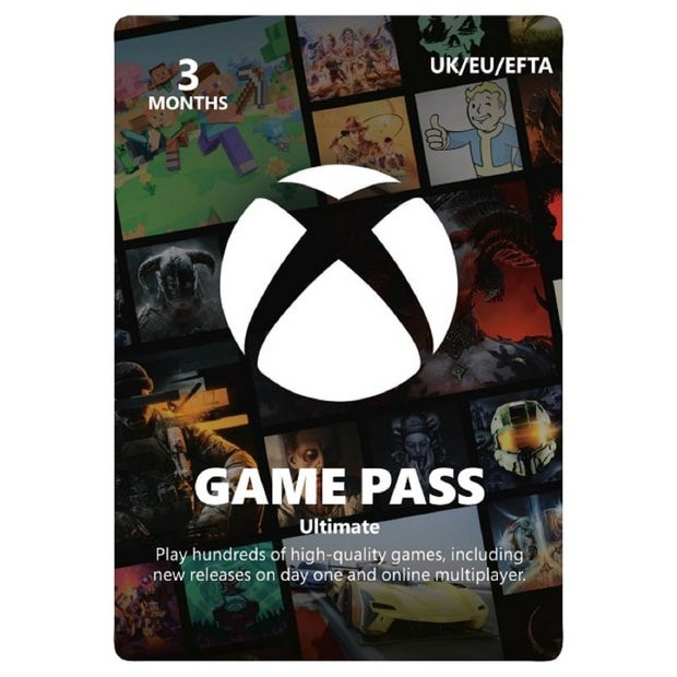 Buy Xbox Game Pass Ultimate 3 Month Digital Download | Xbox game currency | Argos | argos.co.uk