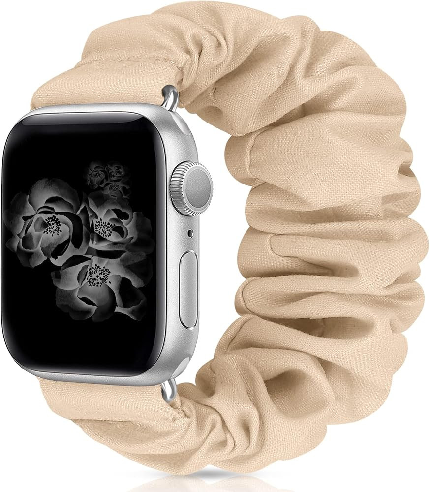 Scrunchie Watch Bands for Women Compatible with Apple Watch Bands Series 10 9 8 7 6 5 4 3 2 1 SE,... | Amazon (US)