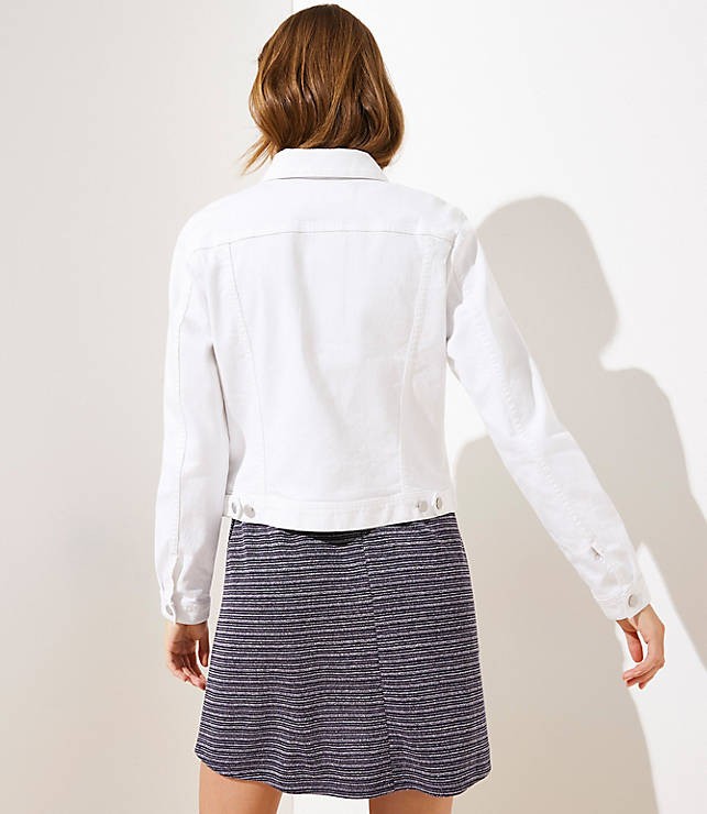 Petite Distressed Denim Jacket | LOFT