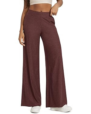 ODODOS Women's Extra Wide Leg Pants - Ultra Soft odSTRATUM Tech Casual Relaxed Lounge Pants with ... | Amazon (US)