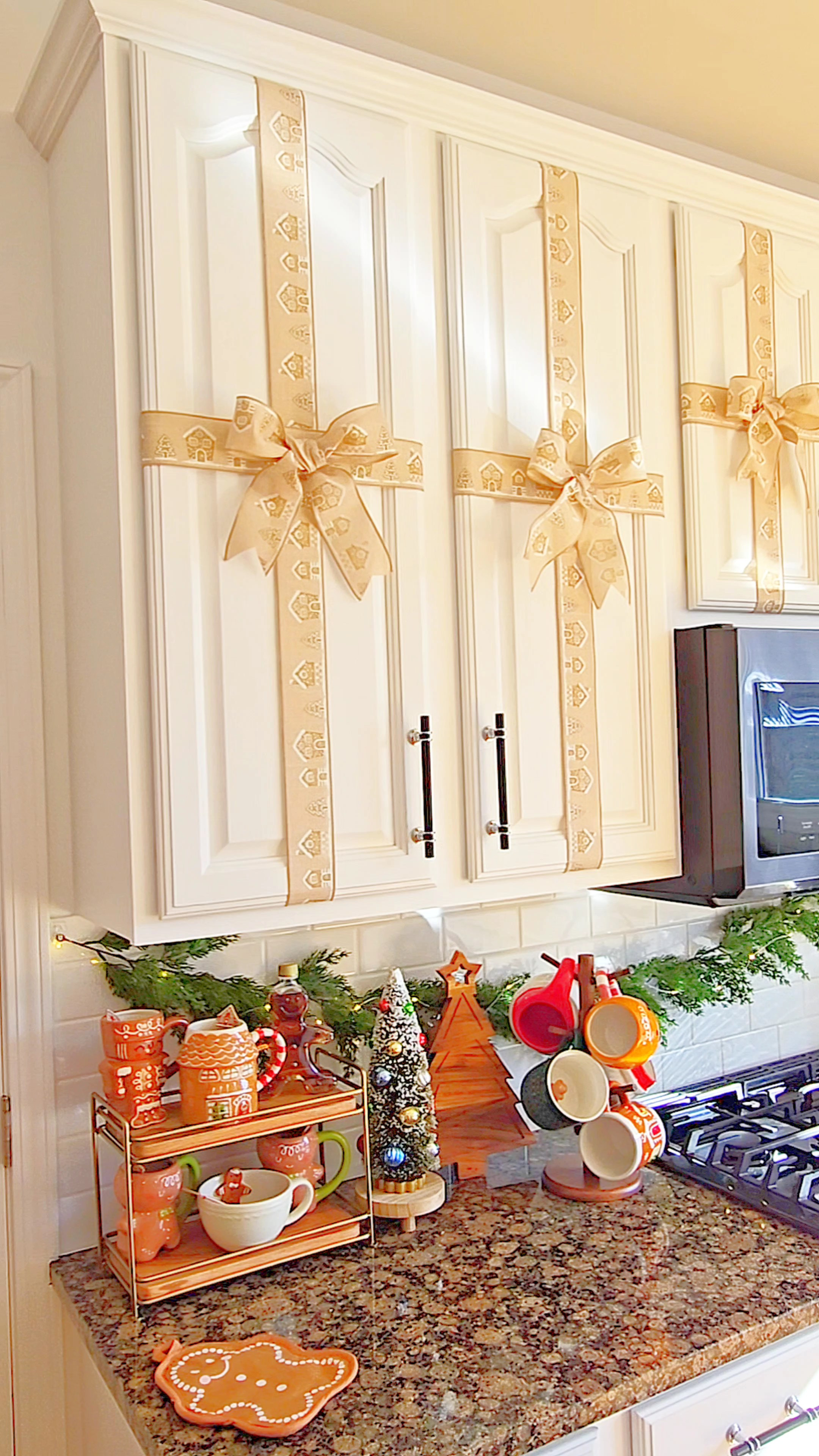 Gingerbread Kitchen 🤎🍪🛖 This ribbon is even more beautiful in person!

#LTKHoliday #LTKSeasonal #LTKHome