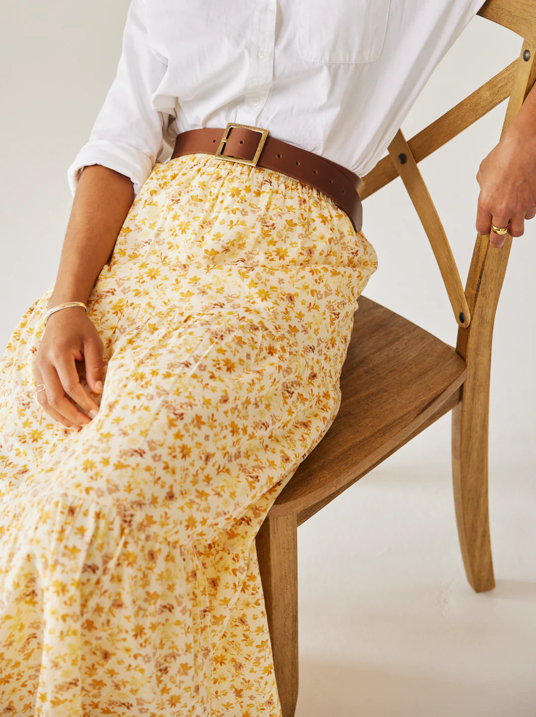 Harper Tiered Maxi Skirt | ABLE Clothing