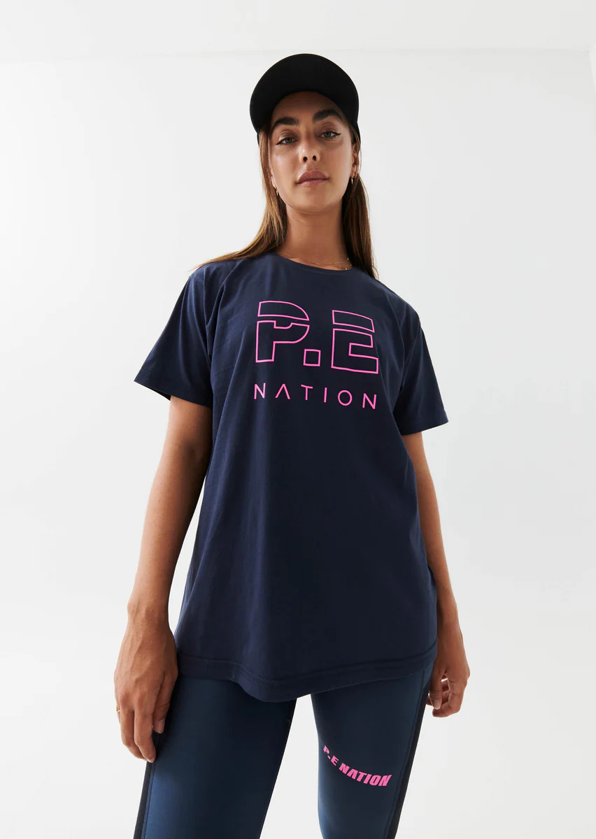 Heads Up Tee | Midnight Navy | P.E Nation | P.E Nation