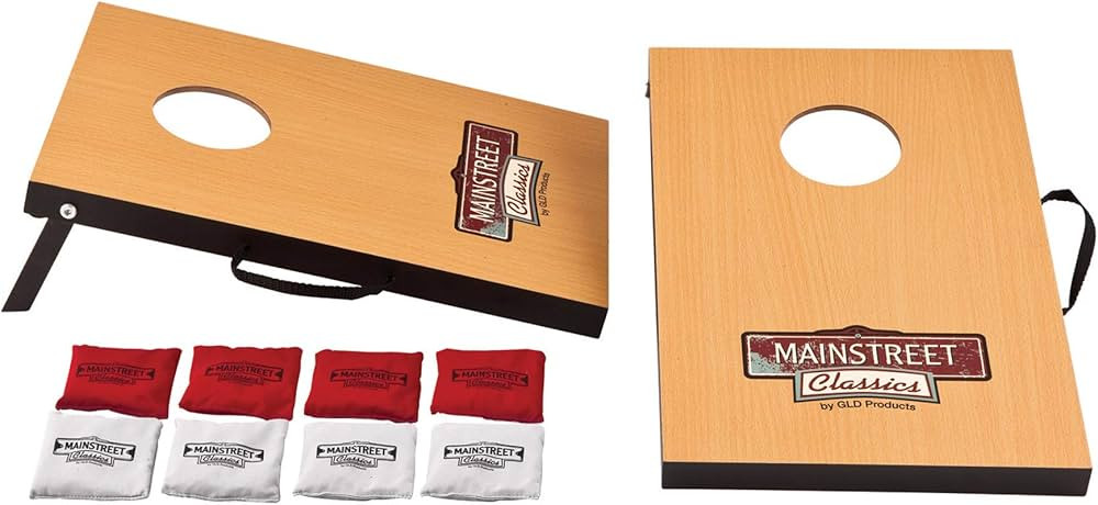 Mainstreet Classics Micro Bean Bag Toss: Travel Sized, (16" x 10.5" Boards) Mini Cornhole Game Se... | Amazon (US)