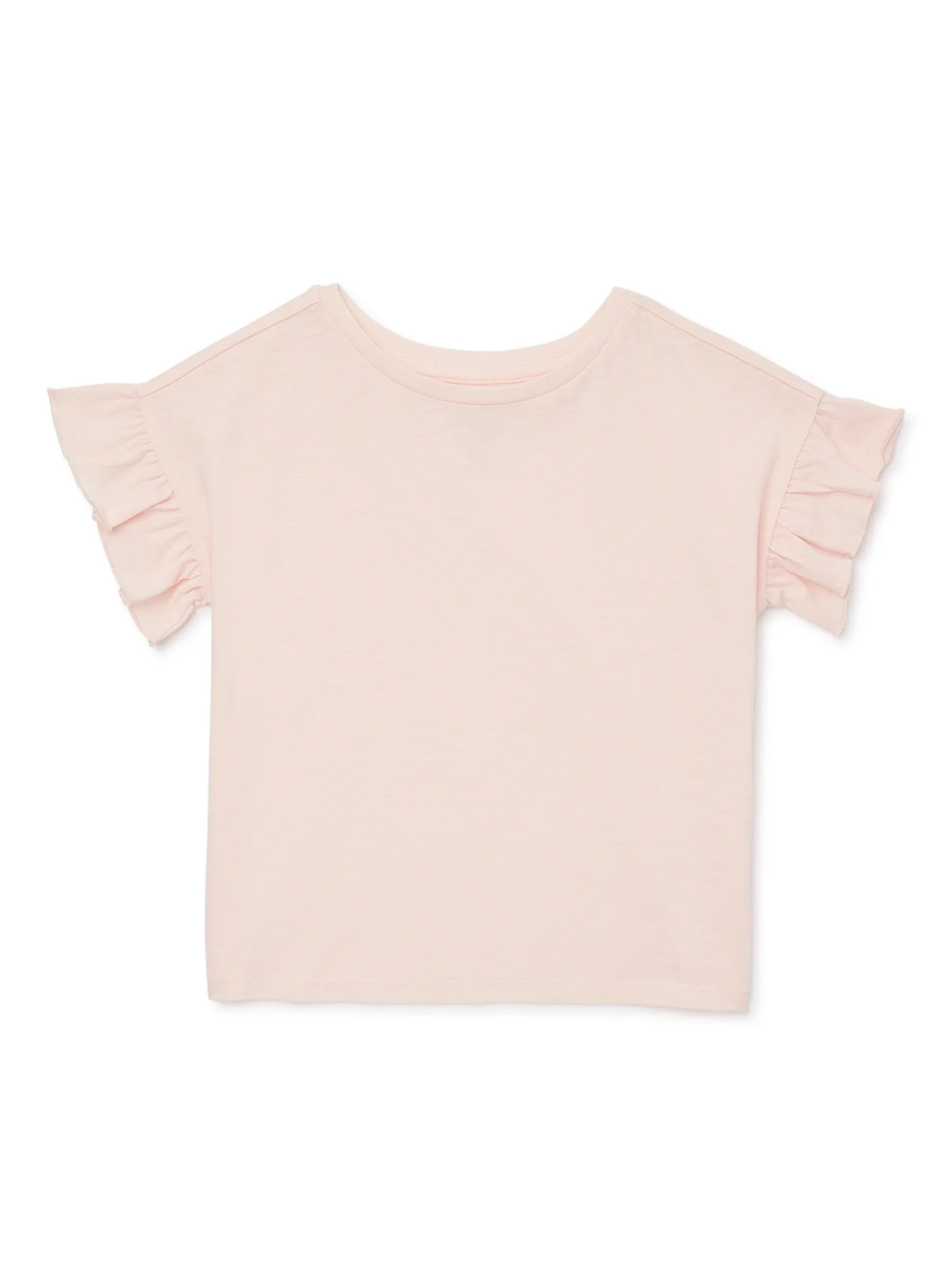 easy-peasy Baby and Toddler Girls Ruffle Sleeve T-Shirt, Sizes 12M-5T | Walmart (US)