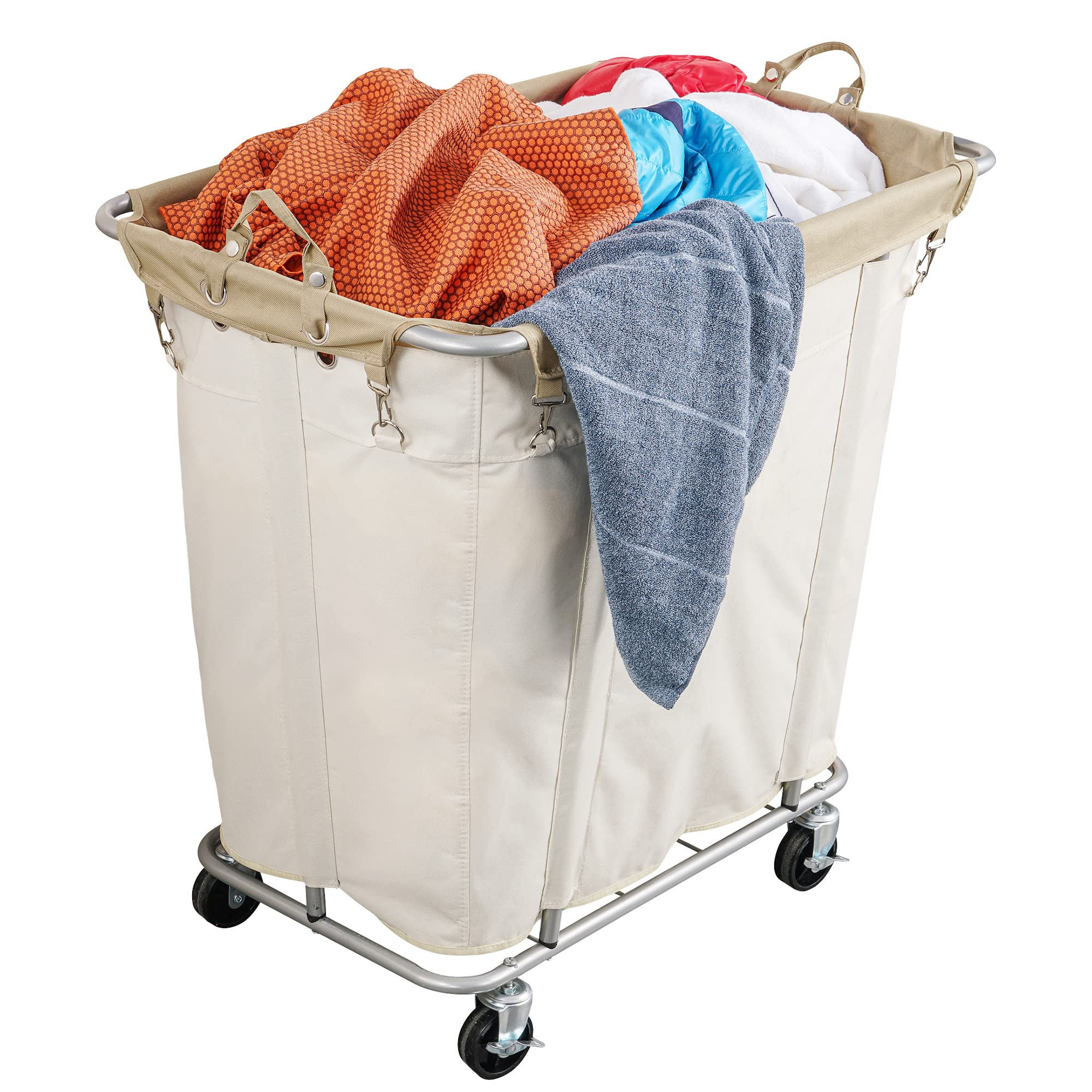 PLKOW Laundry Cart with Wheels 320L Large Rolling Laundry Cart for Commercial/Home, Rolling Laund... | Amazon (CA)
