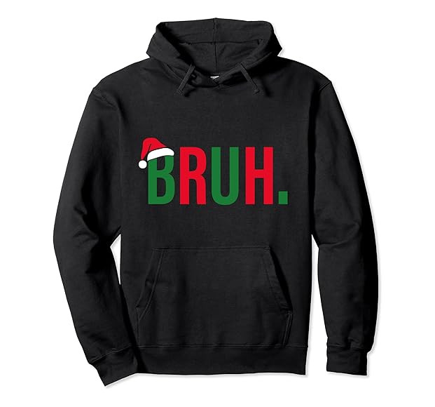 Funny Christmas Bruh Xmas Boys Mens Womens - Bruh Pullover Hoodie | Amazon (US)