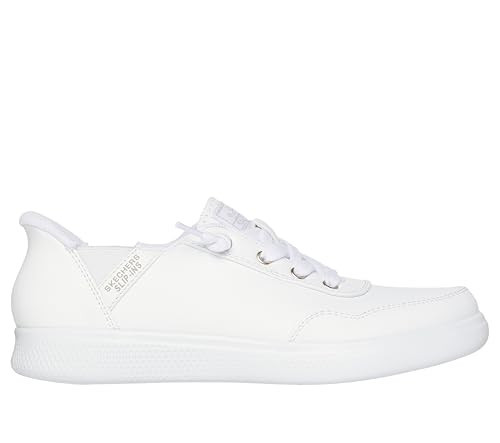 Skechers Women's Hands Free Slip-Ins Bobs Skip – B Cute Classic, White, 12 | Amazon (US)