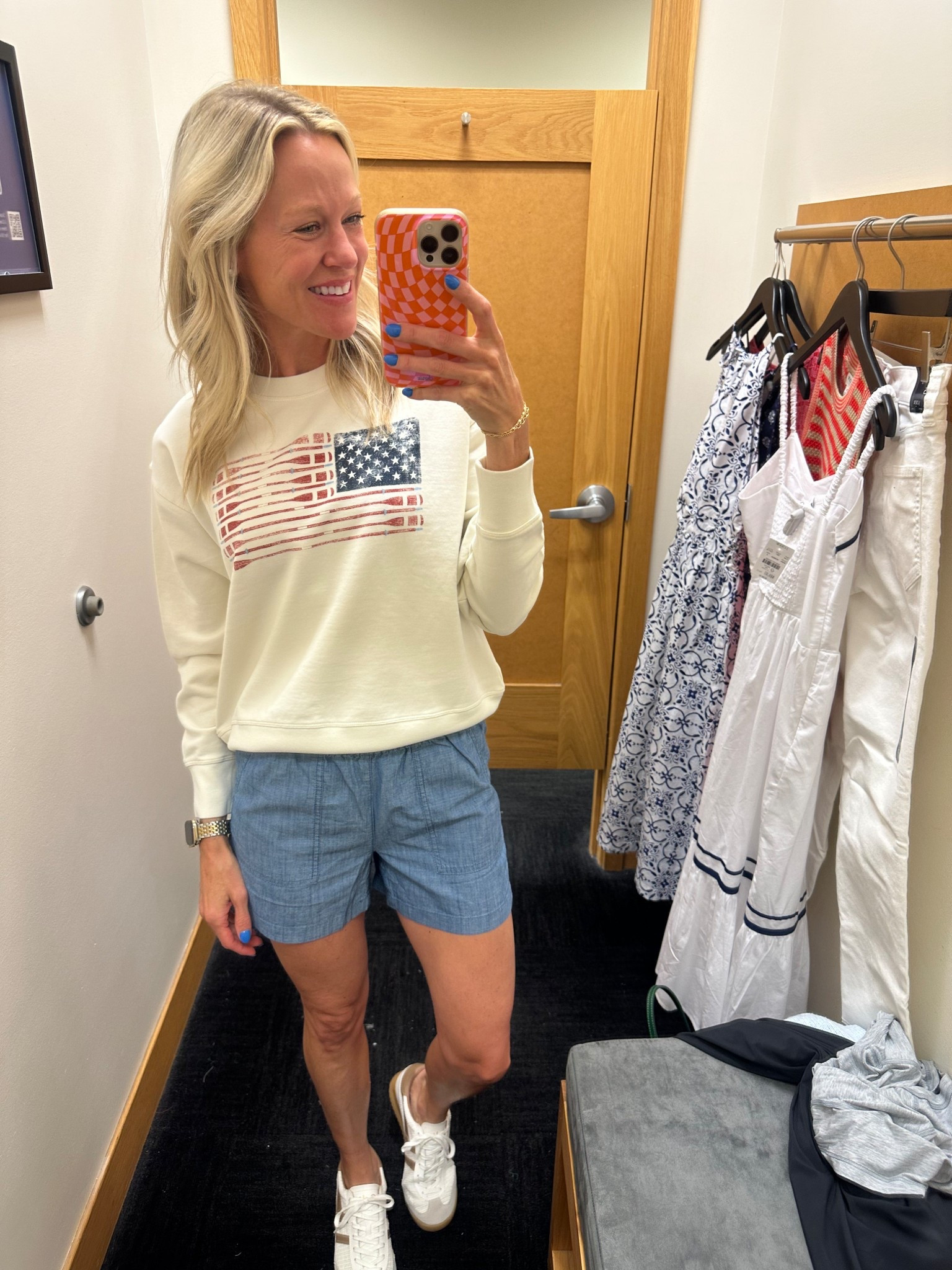 Summer outfit, summer look, #jcrewfactory #summerstyles 

Sweatshirt- xs
Shorts- xxs

#LTKSaleAlert #LTKSeasonal #LTKFindsUnder100