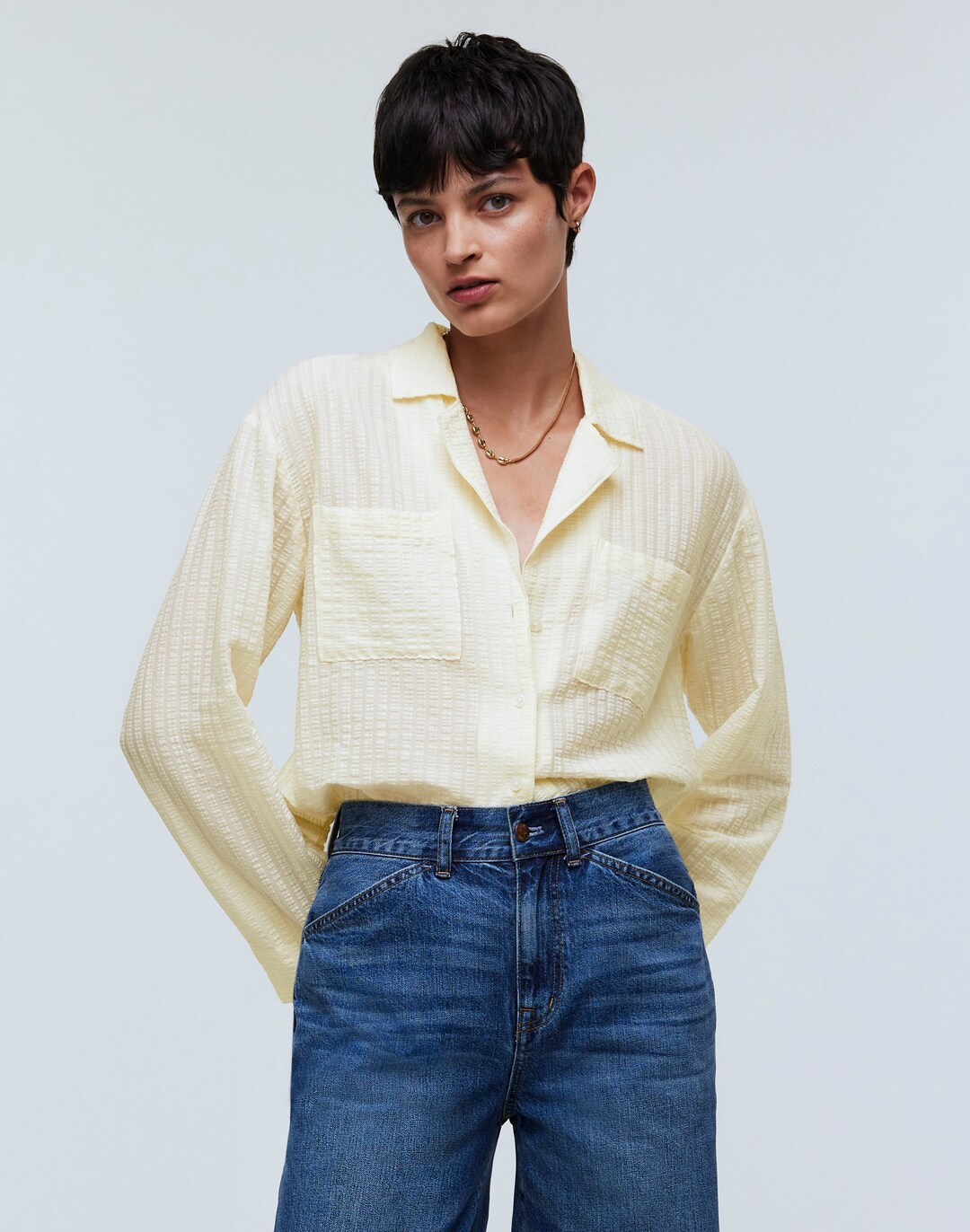 Resort Long-Sleeve Shirt in Seersucker | Madewell