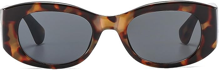 Trendy Women Oval Sunglasses Fashion Luxury Small Sexy Cat Eye Sunglasses Women Vintage Punk Shades Eyewear | Amazon (US)