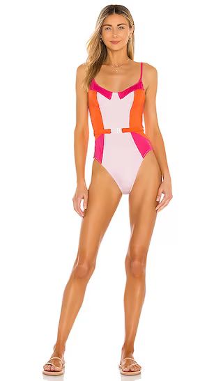 Spencer One Piece in Cantaloupe, Lollipop & Cloud Pink | Revolve Clothing (Global)