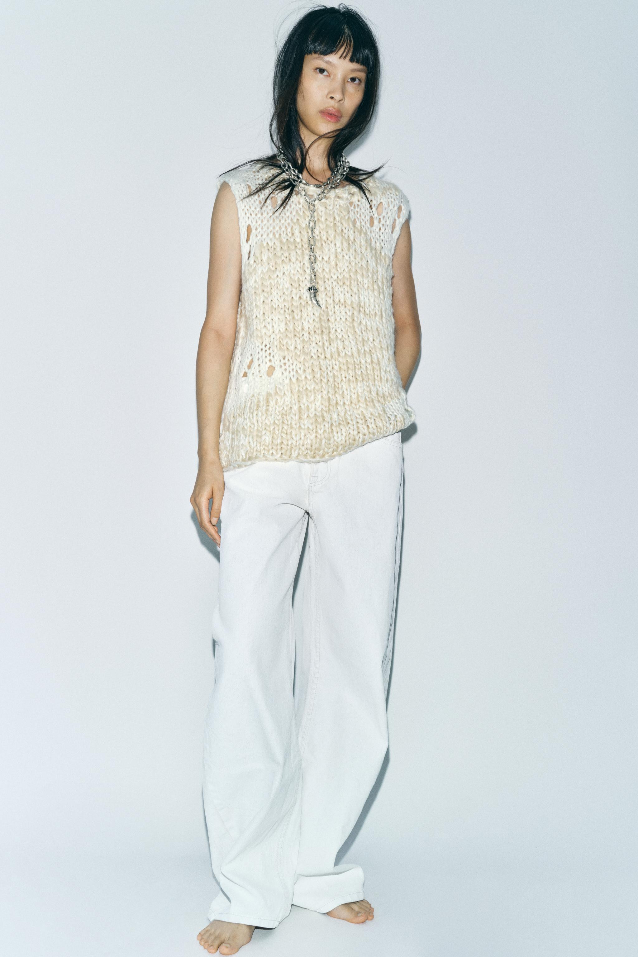 OVERSIZED KNIT SWEATER VEST | Zara US